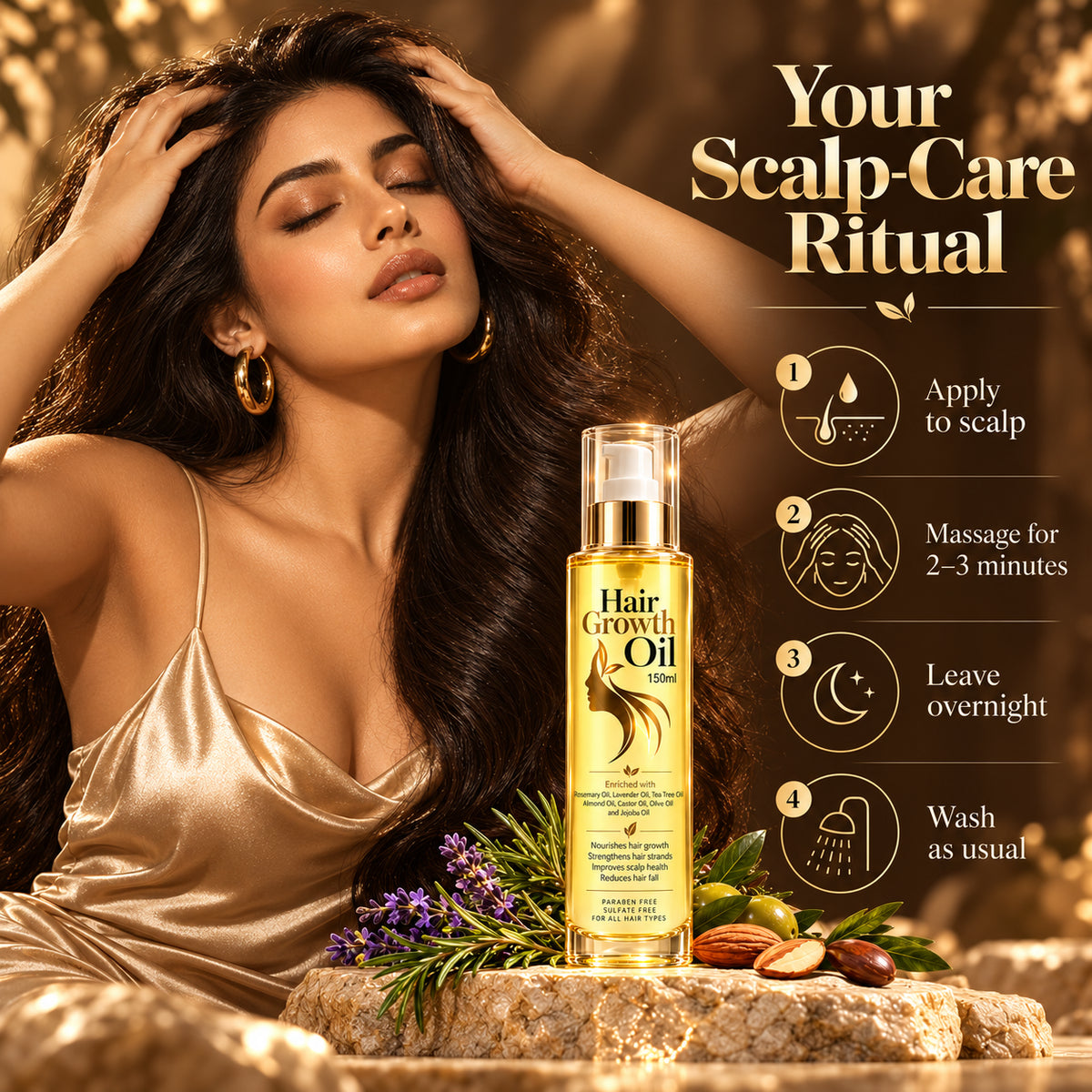 7-Oil Nourishing Botanical Hair Revival Elixir